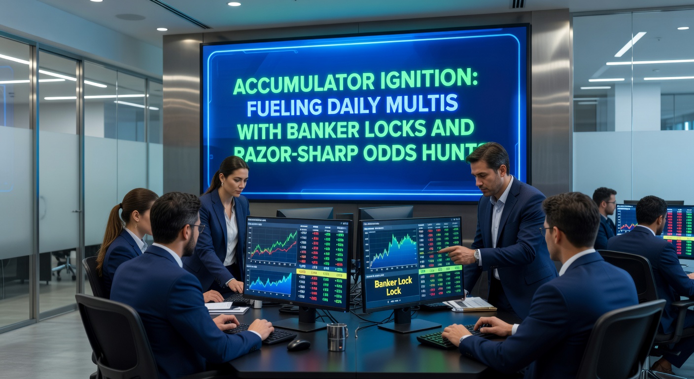 Close-up of odds comparison table displaying bookmaker variances for accumulator selections, with highlighted best prices forming a winning multi