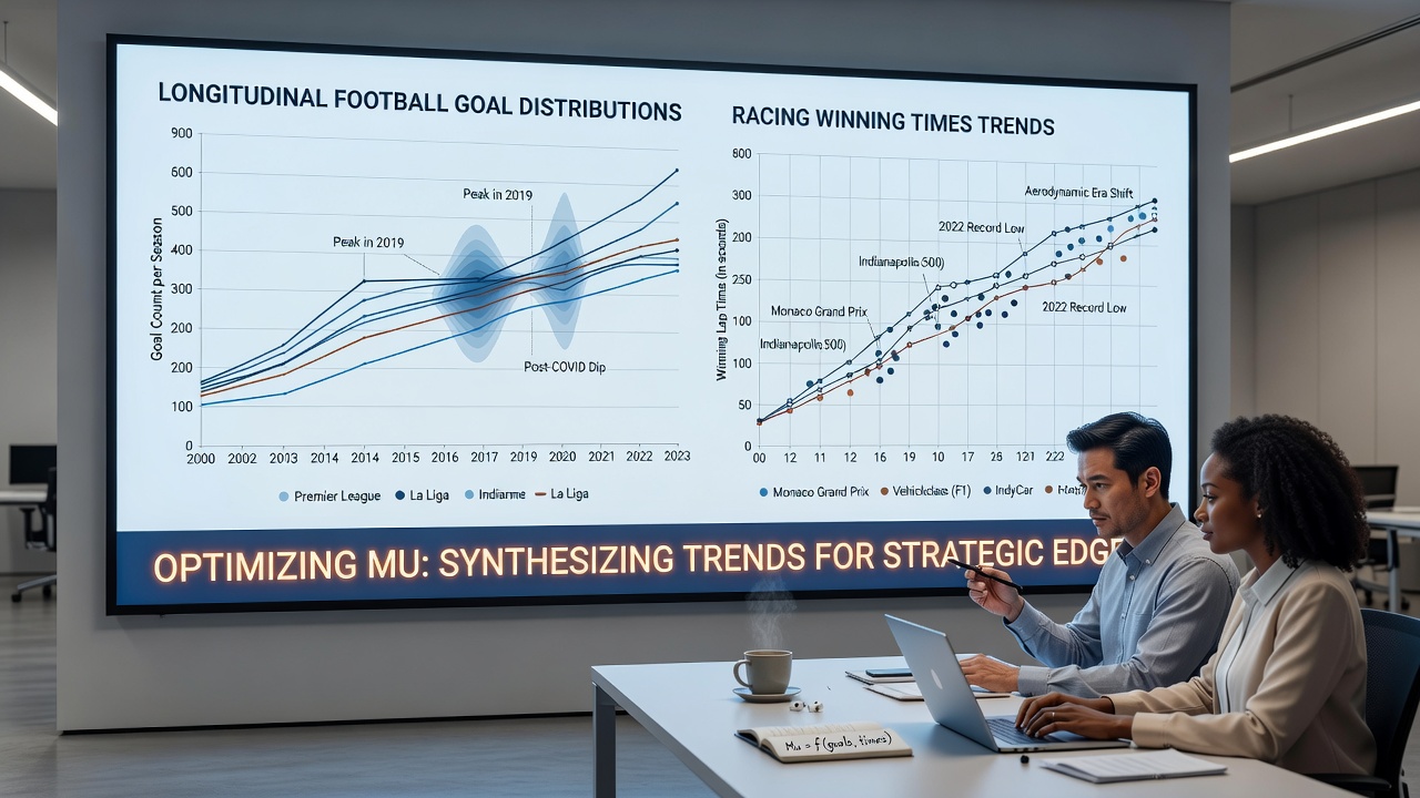 Detailed chart illustrating correlations between racing winning times and football goal trends for accumulator planning
