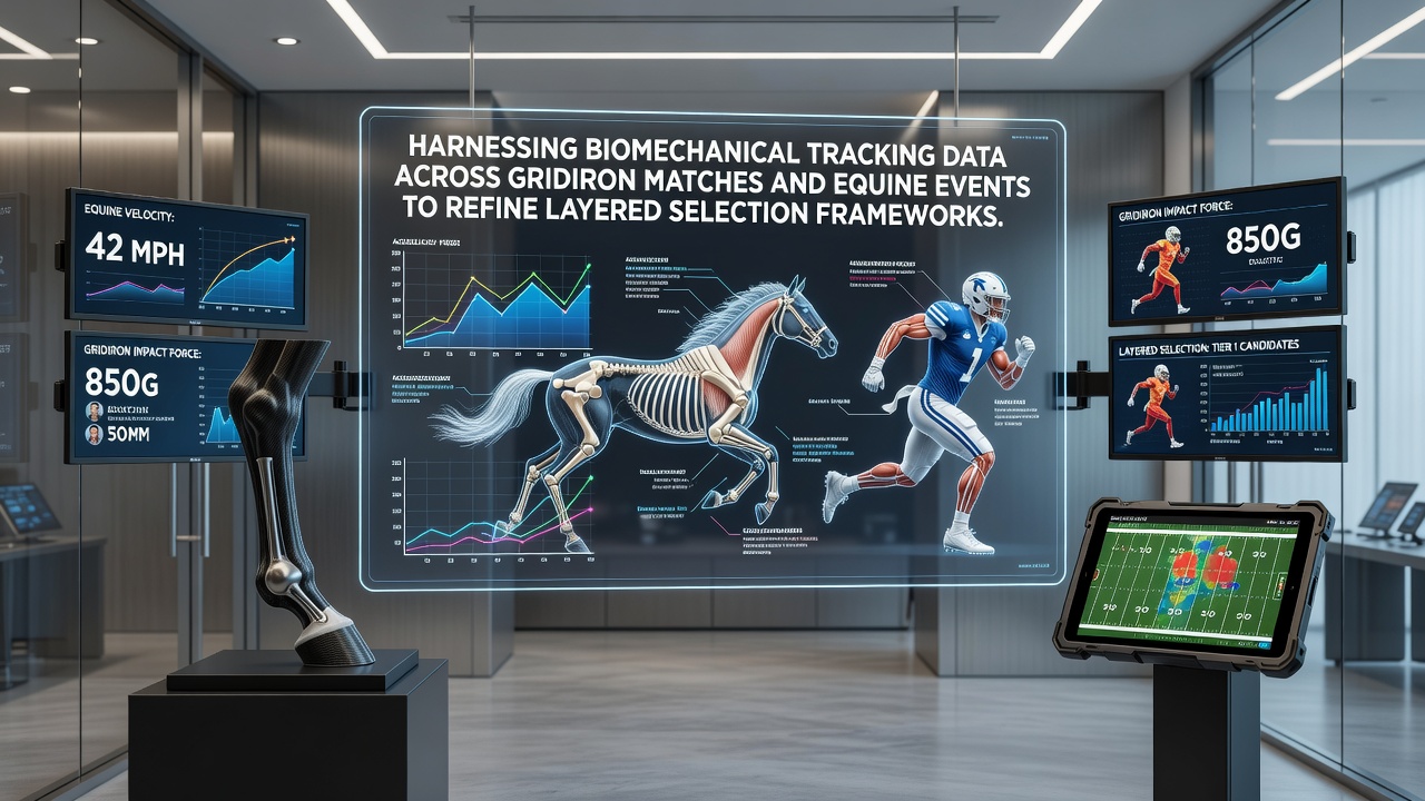 Biomechanical sensors and tracking equipment used in American football and horse racing events