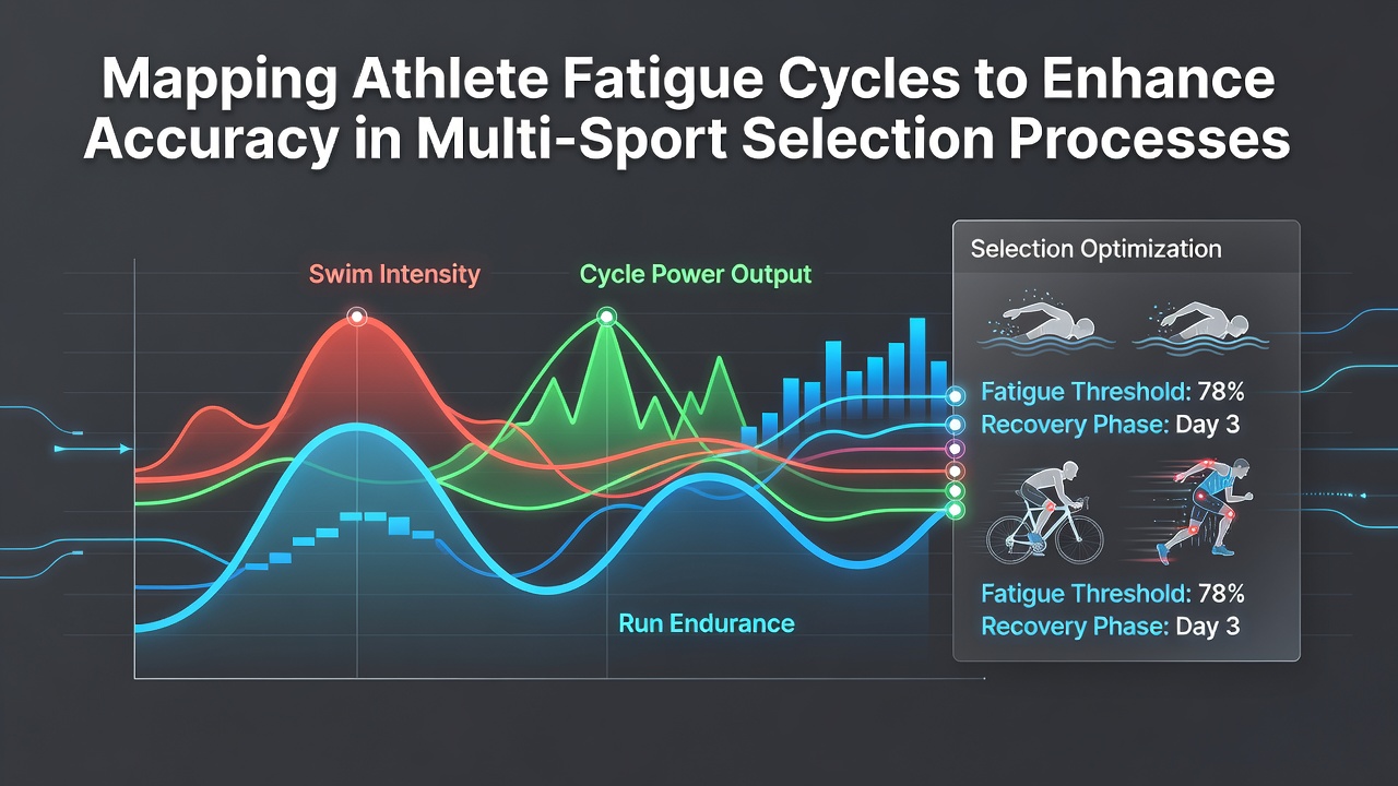 Athletes undergoing fatigue assessment during multi-sport training sessions