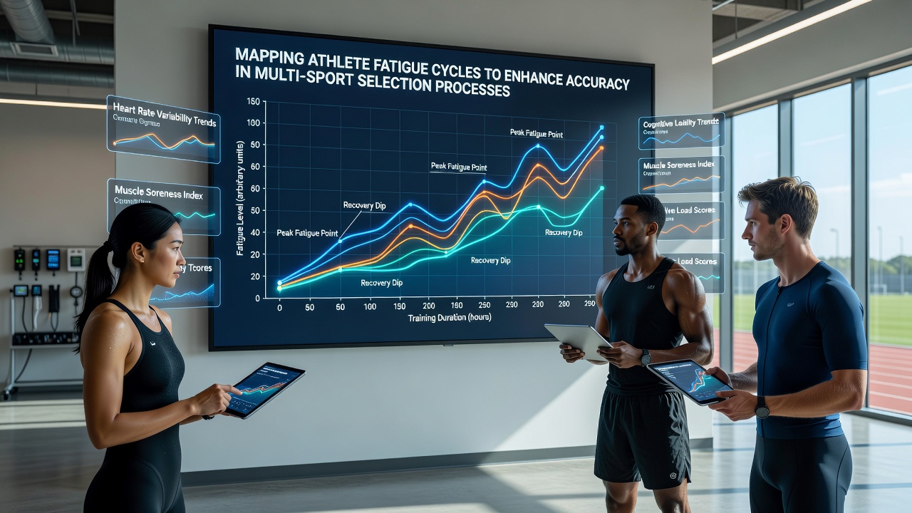 Data visualization of athlete fatigue cycles across training and competition phases