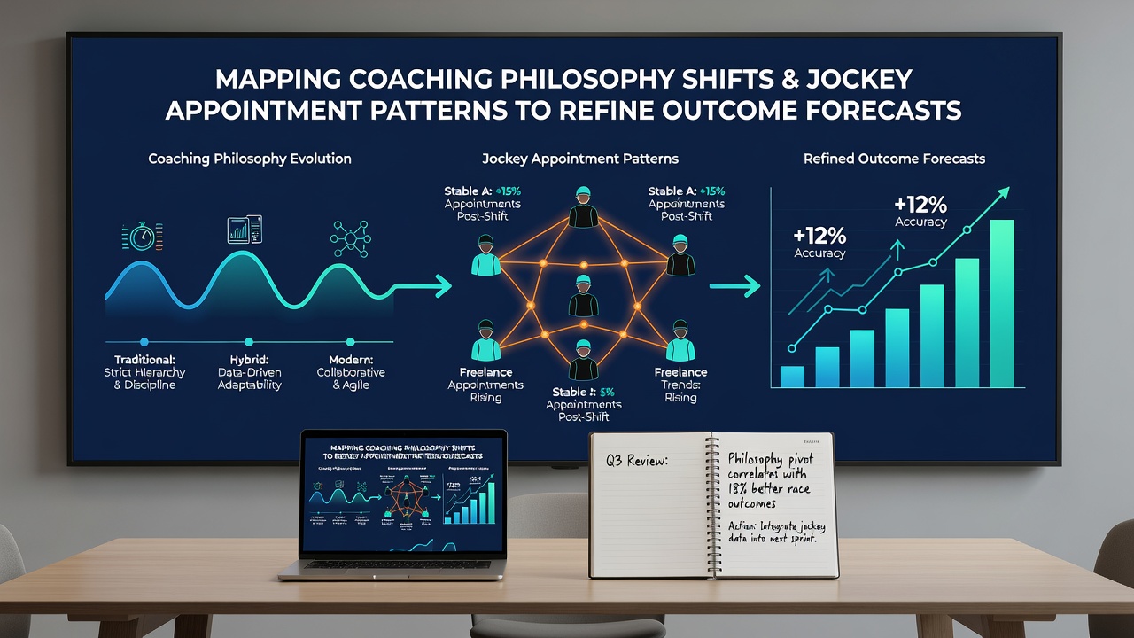 Chart comparing jockey appointment trends with soccer team performance trajectories during the 2025-2026 period