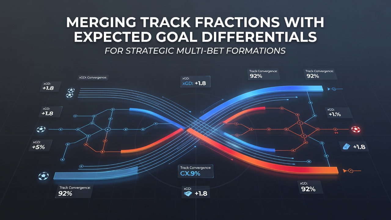 Diagram showing data flow from track fractions and xG differentials into accumulator construction