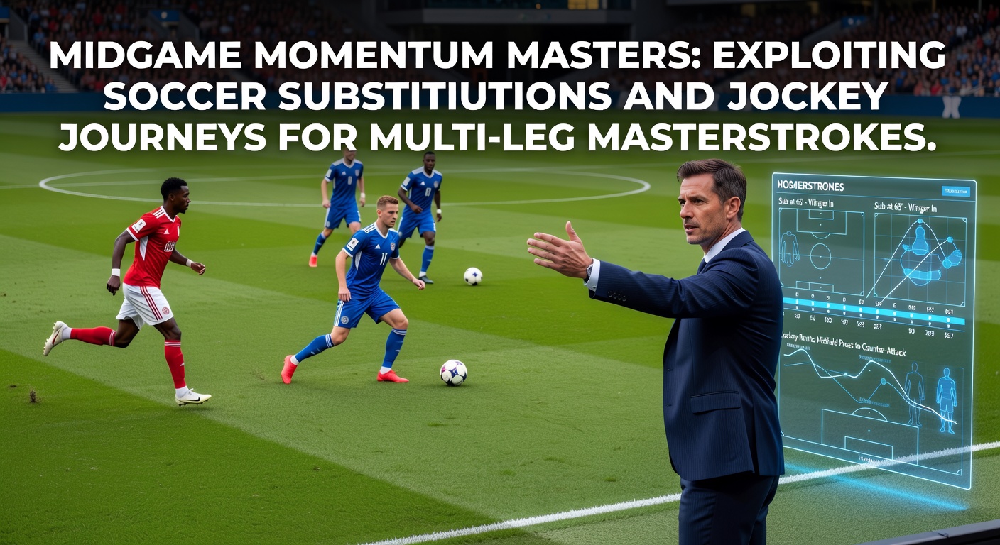 A soccer player entering the pitch during a crucial substitution, capturing the shift in team momentum mid-match