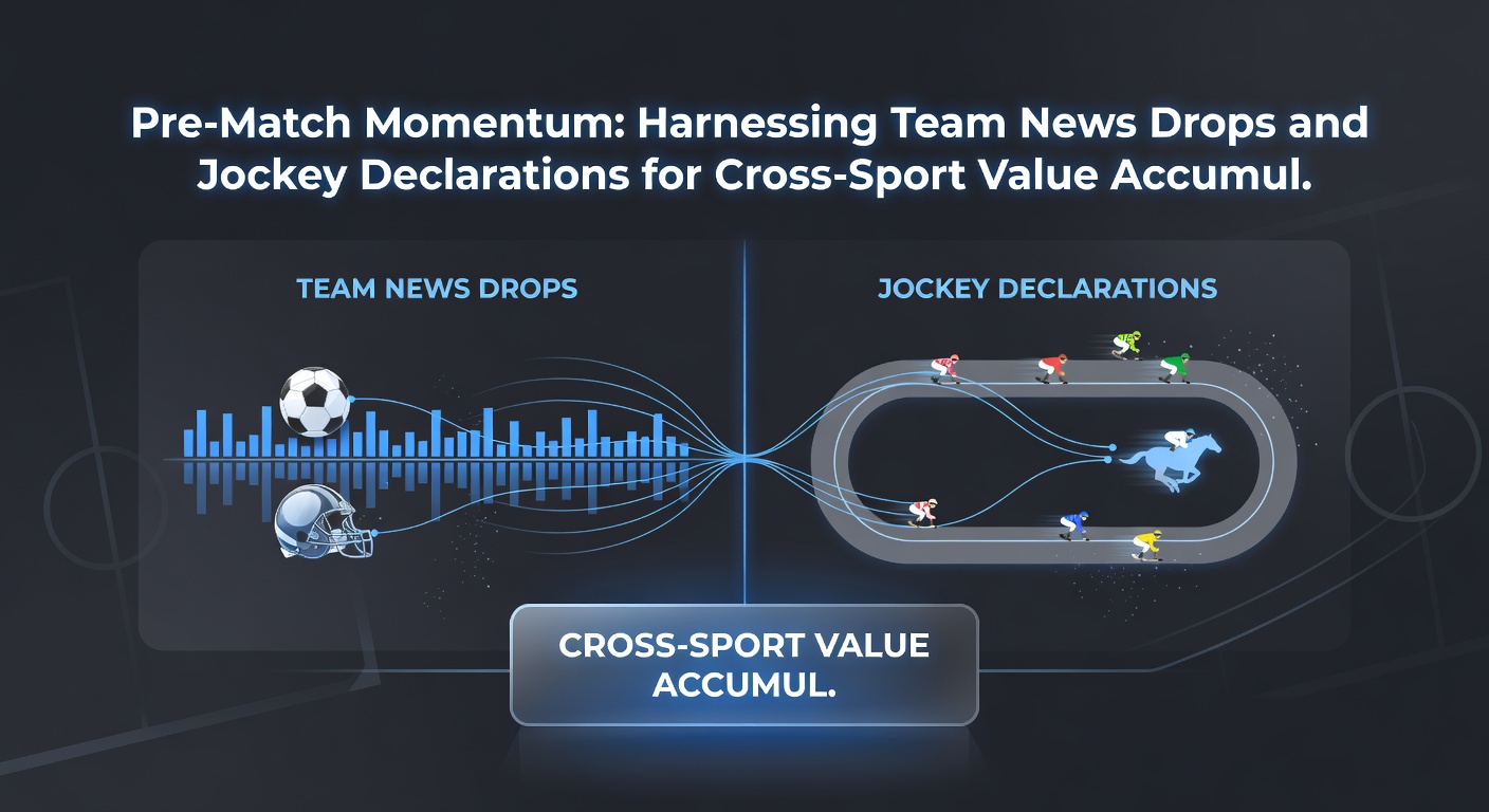 Close-up of a jockey receiving final instructions in the weighing room next to a football tactics board displaying last-minute team changes, symbolizing synchronized pre-match intel across sports