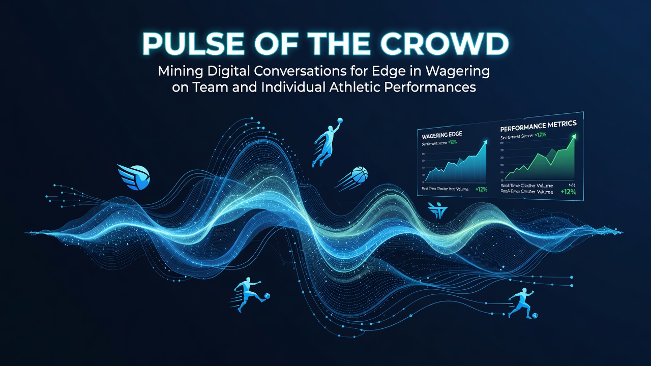 Digital dashboard showing real-time social media sentiment analysis for sports betting markets