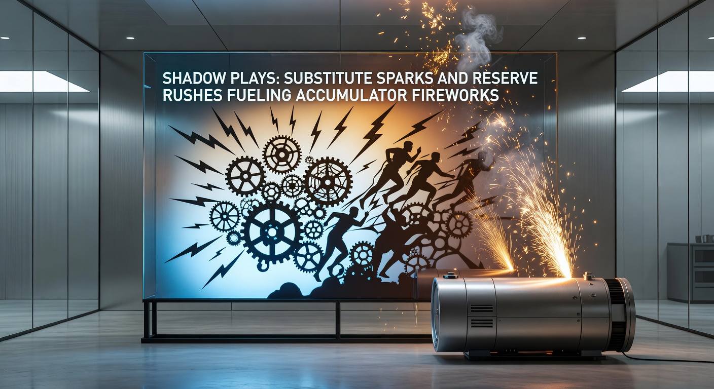 A football substitute celebrating a goal on the pitch, with reserves watching from the bench, highlighting unexpected impacts in matches