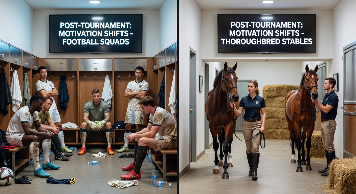 Detailed view of training sessions highlighting motivation monitoring techniques used in football academies and racing yards